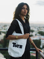 Avocado tote bag (white base)