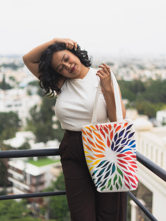 Rainbow tote bag