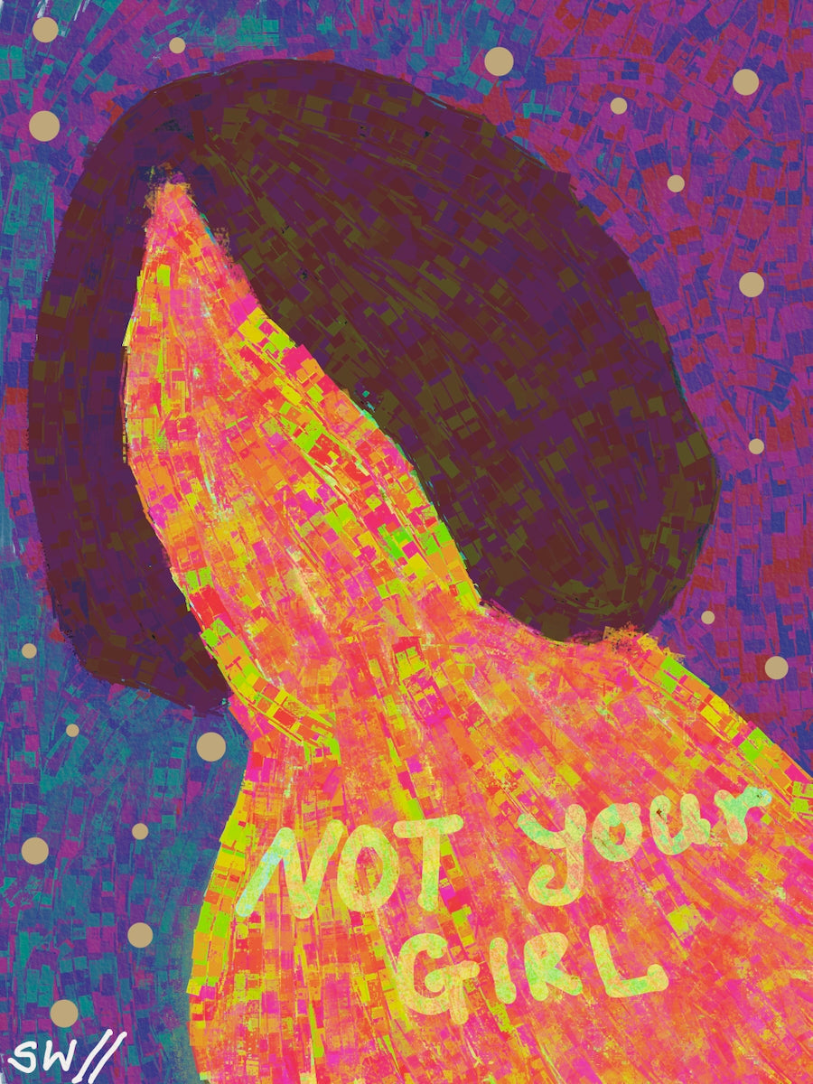 'Not your girl' poster