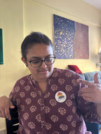 Queerzadi Pride badge pin