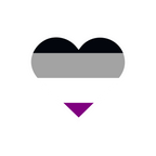 Ace pride flag sticker