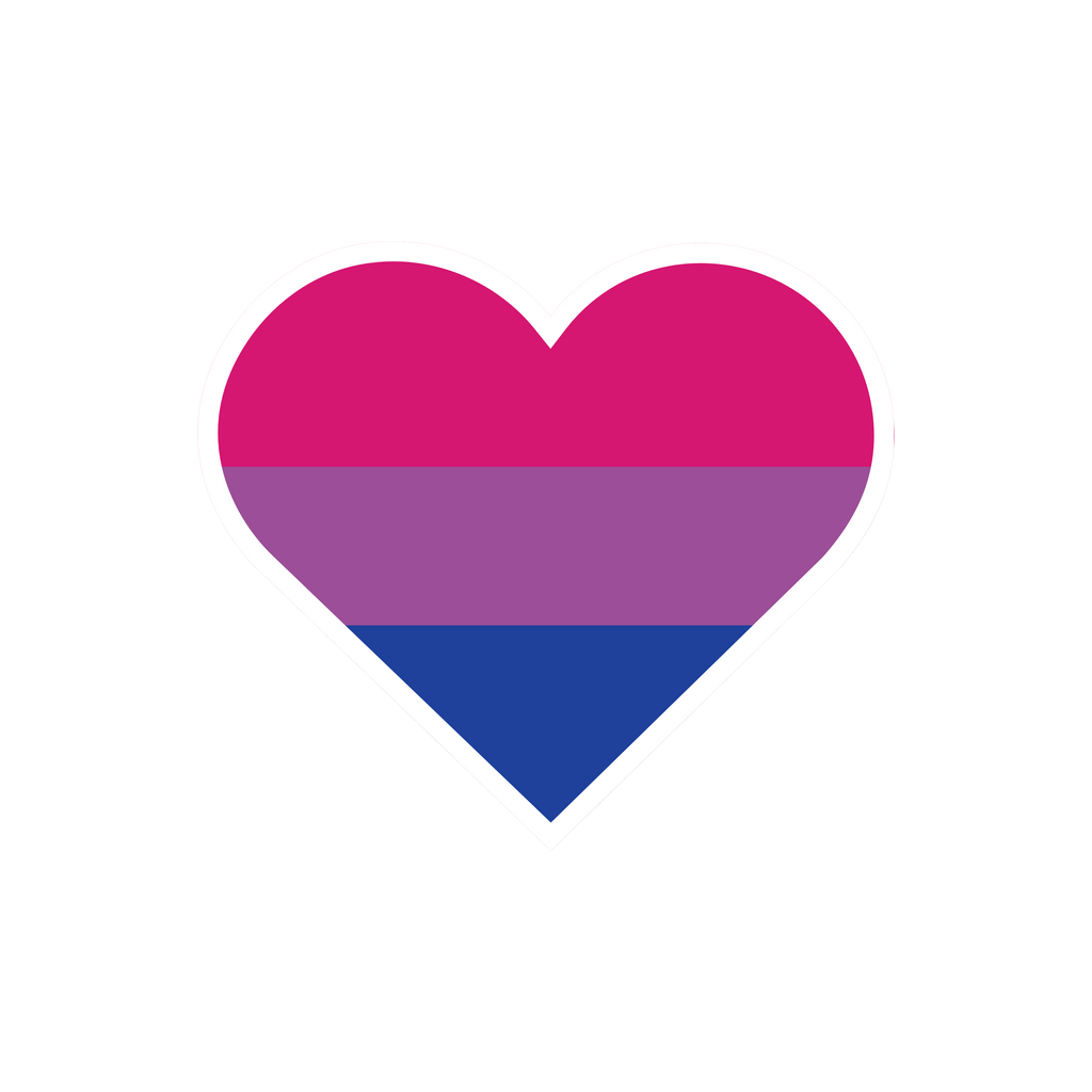 Bisexual pride flag sticker