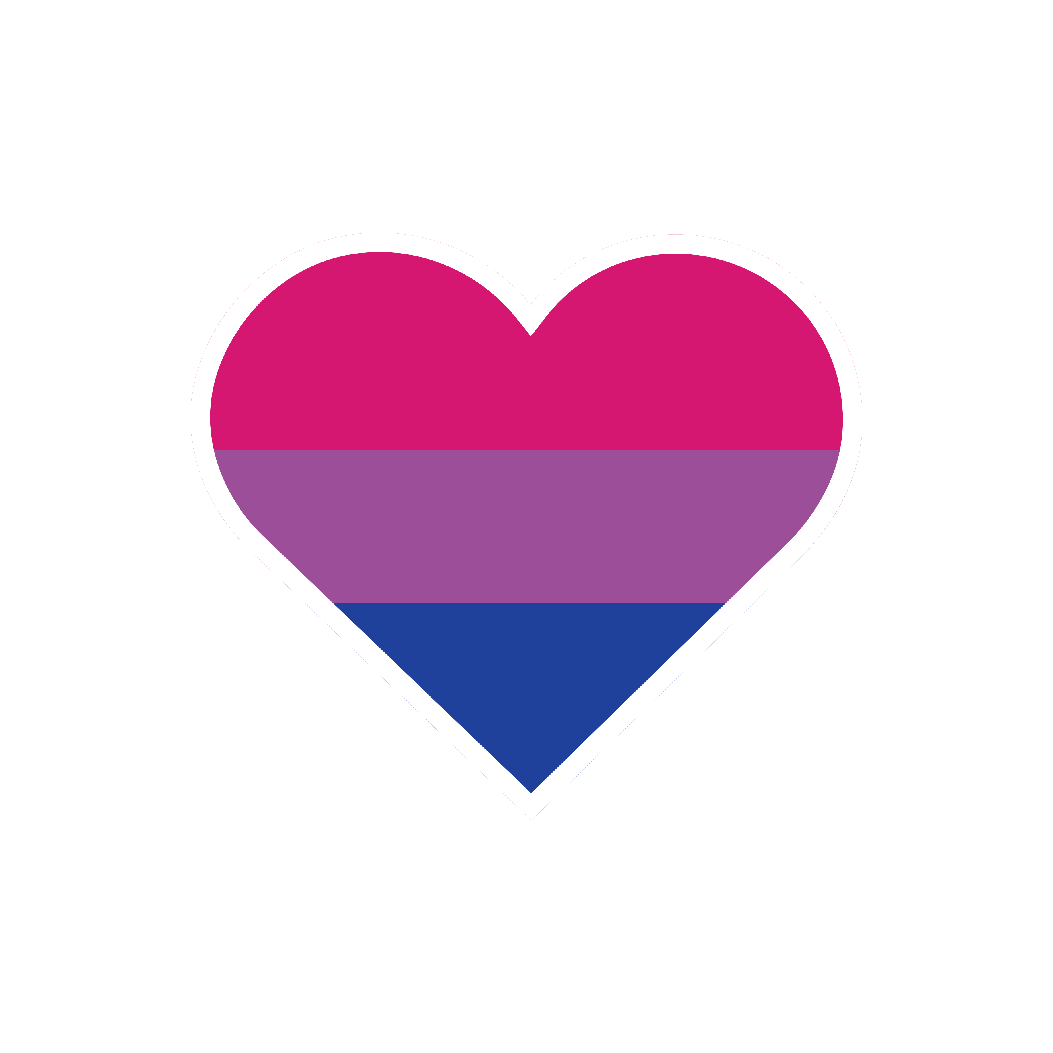 Bisexual pride flag sticker