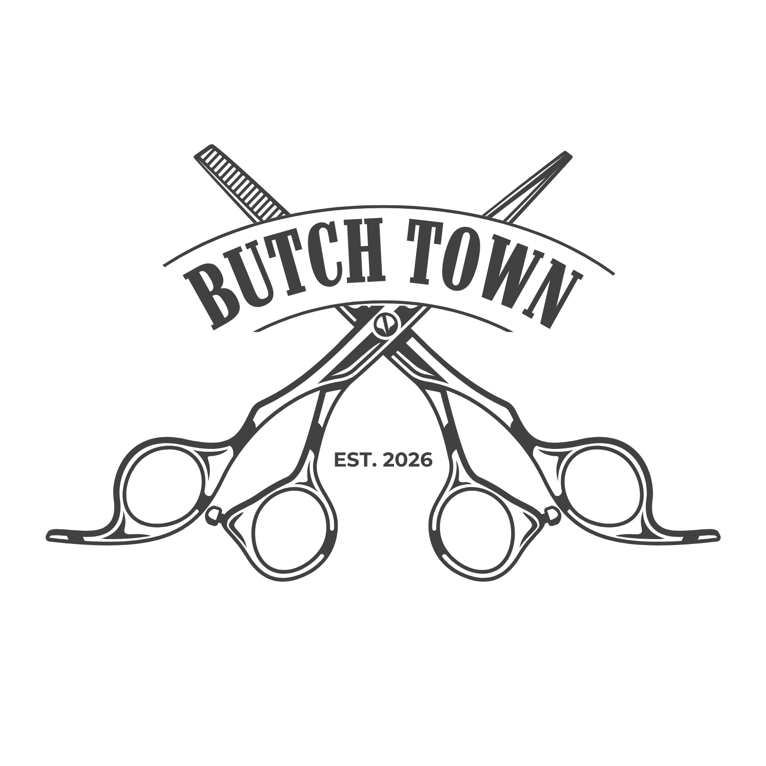 Butch town pride sticker