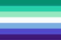 Gay pride flag sticker