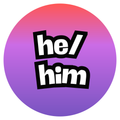 Pride he/him sticker