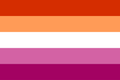 Lesbian pride flag sticker