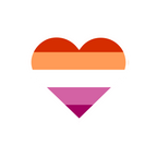 Lesbian pride flag sticker