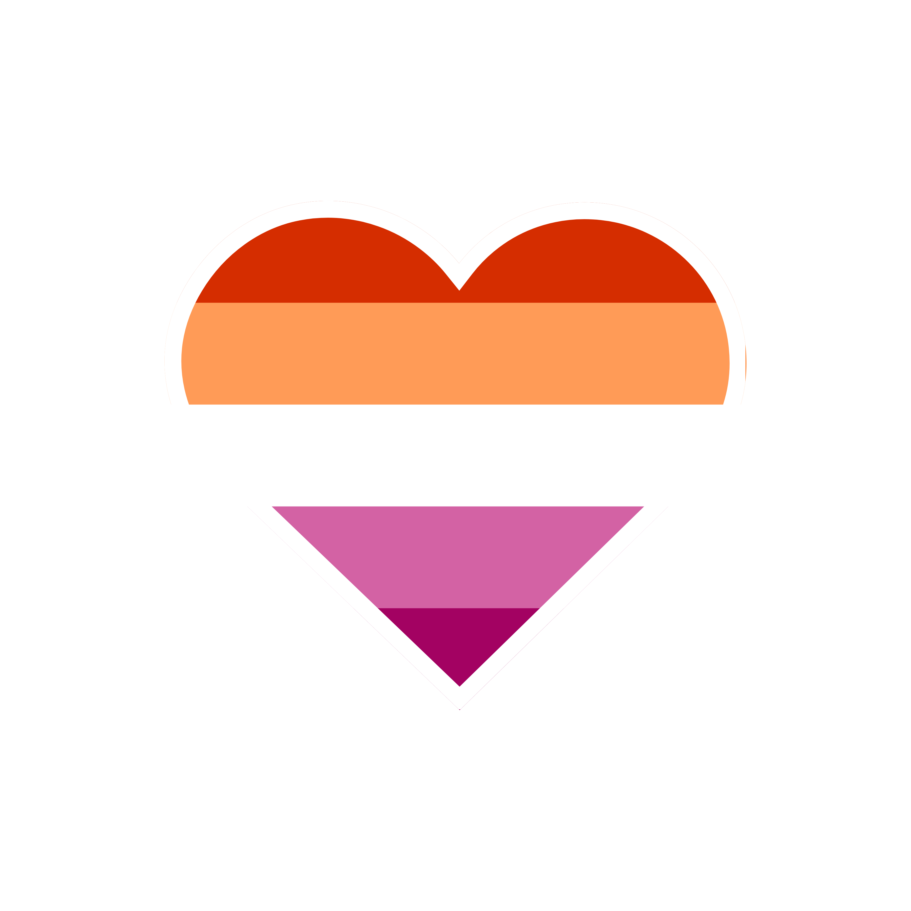 Lesbian pride flag sticker