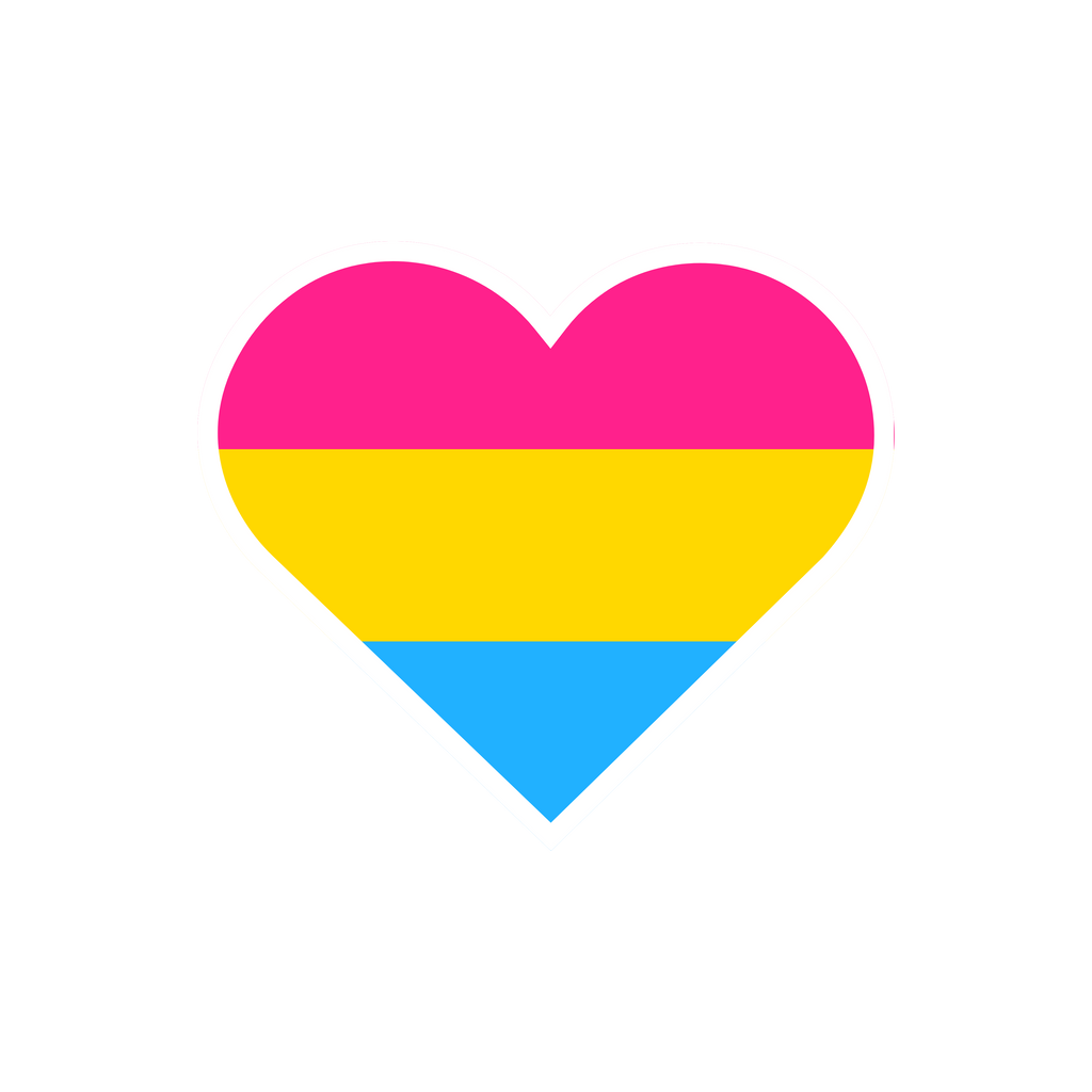 Pansexual pride flag sticker