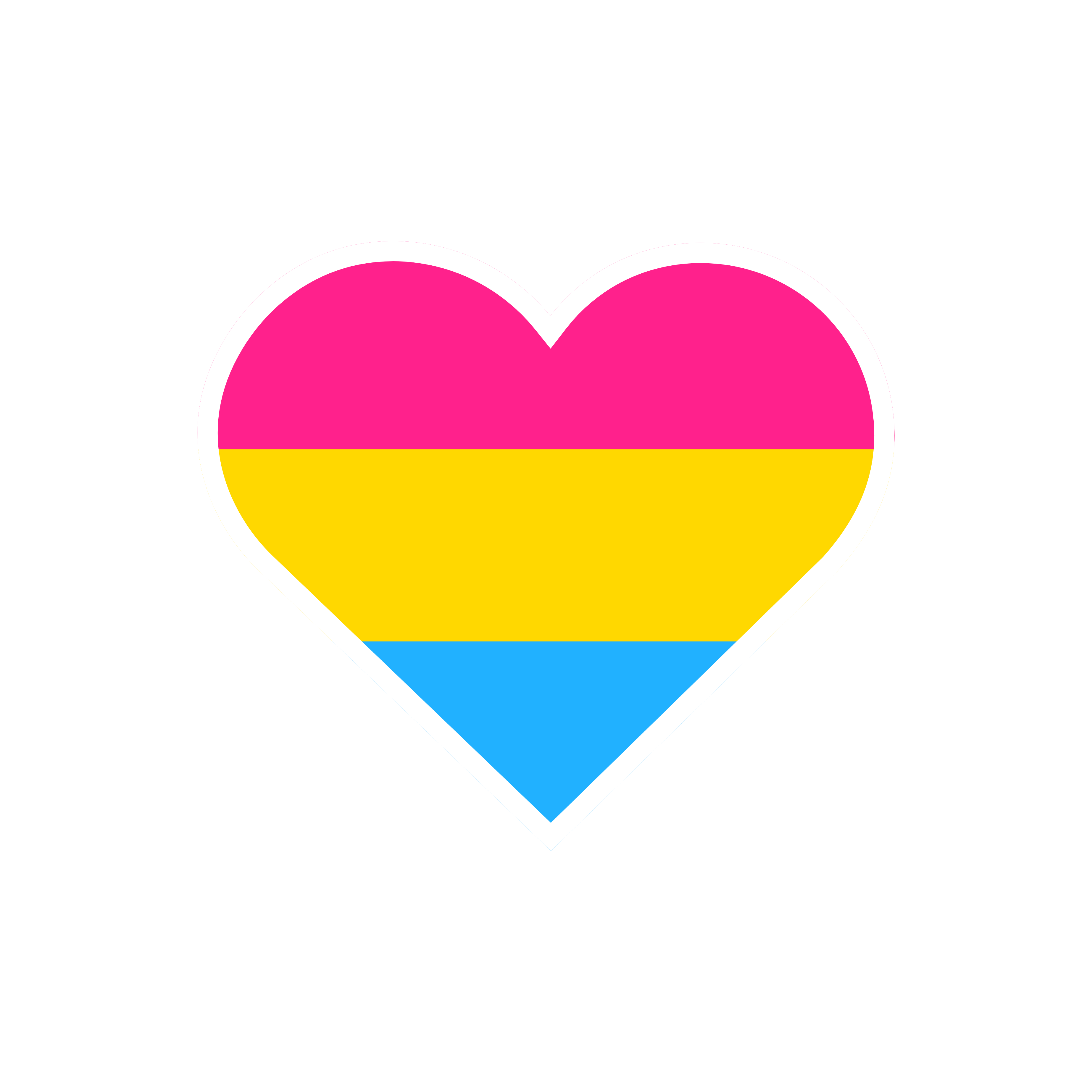 Pansexual pride flag sticker