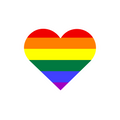 Pride heart flag sticker