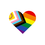 Progressive pride flag sticker