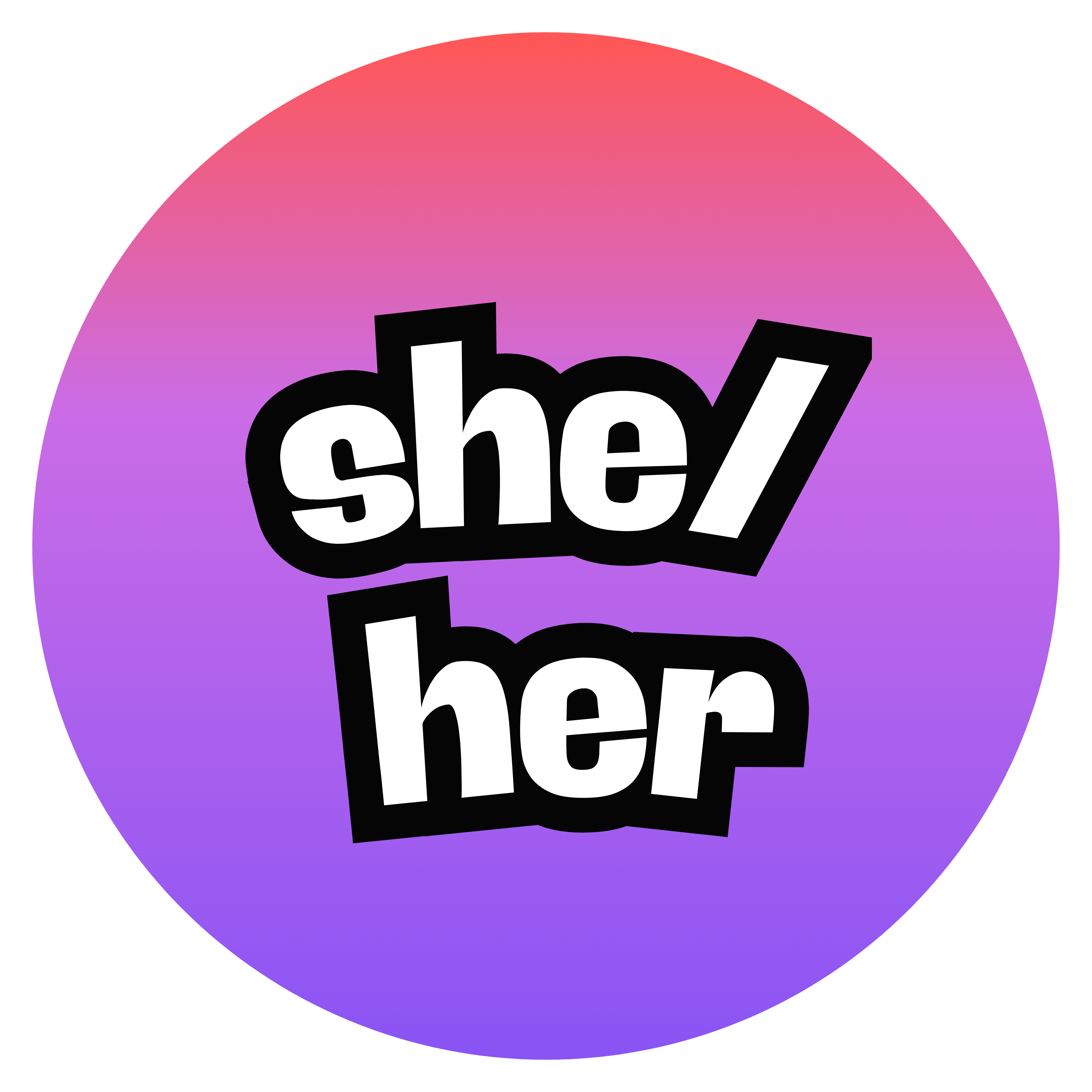 Pride she/her sticker