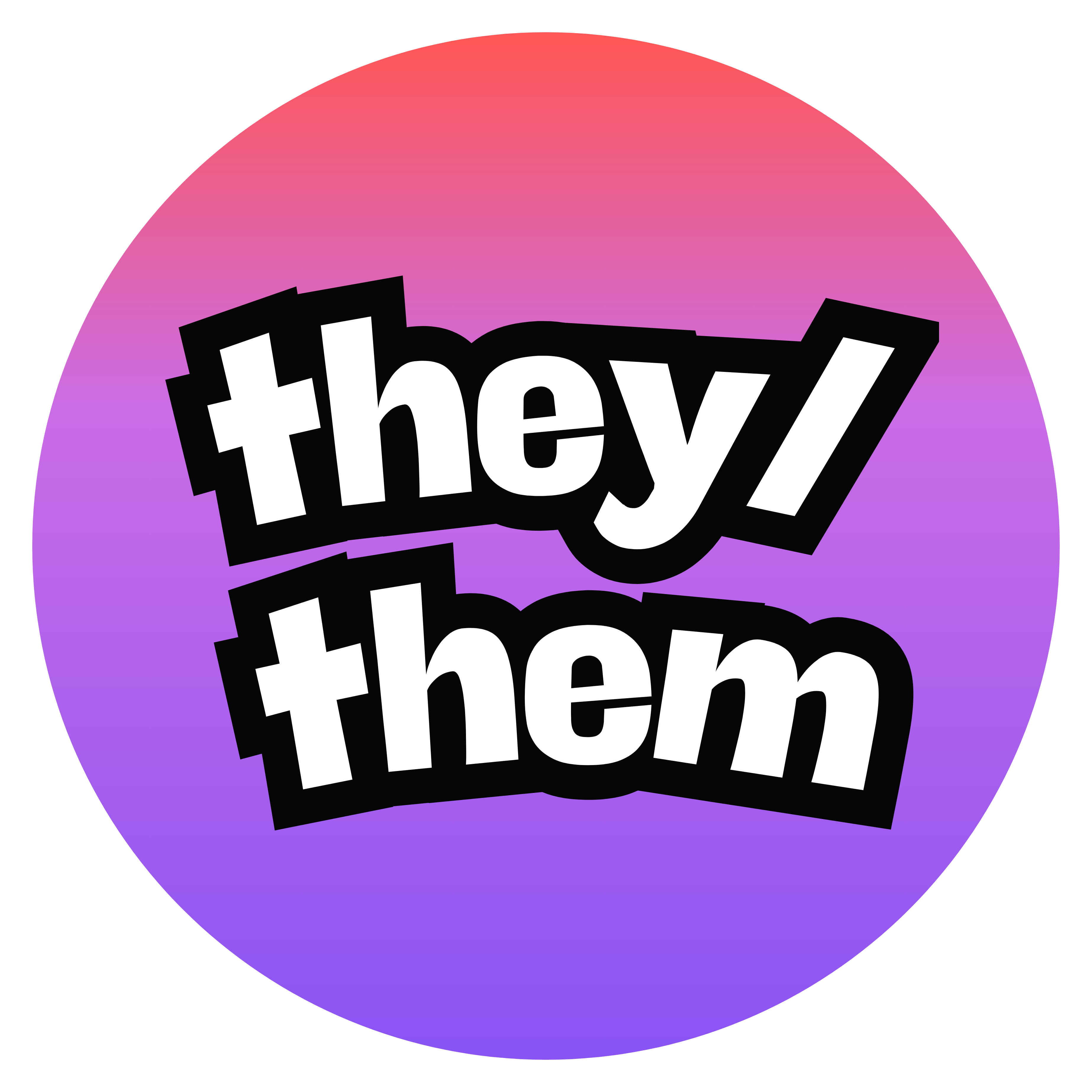 Pride they/them sticker