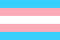 Trans pride flag sticker