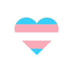 Trans pride flag sticker