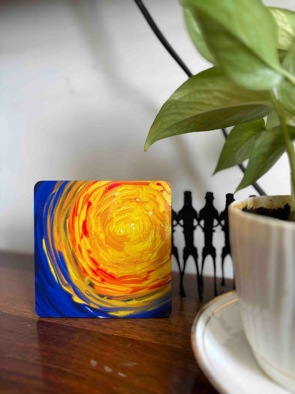 Van Gogh Sun MDF Coaster 